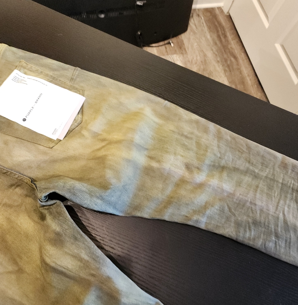 Purple-Brand jeans, size 36 color green